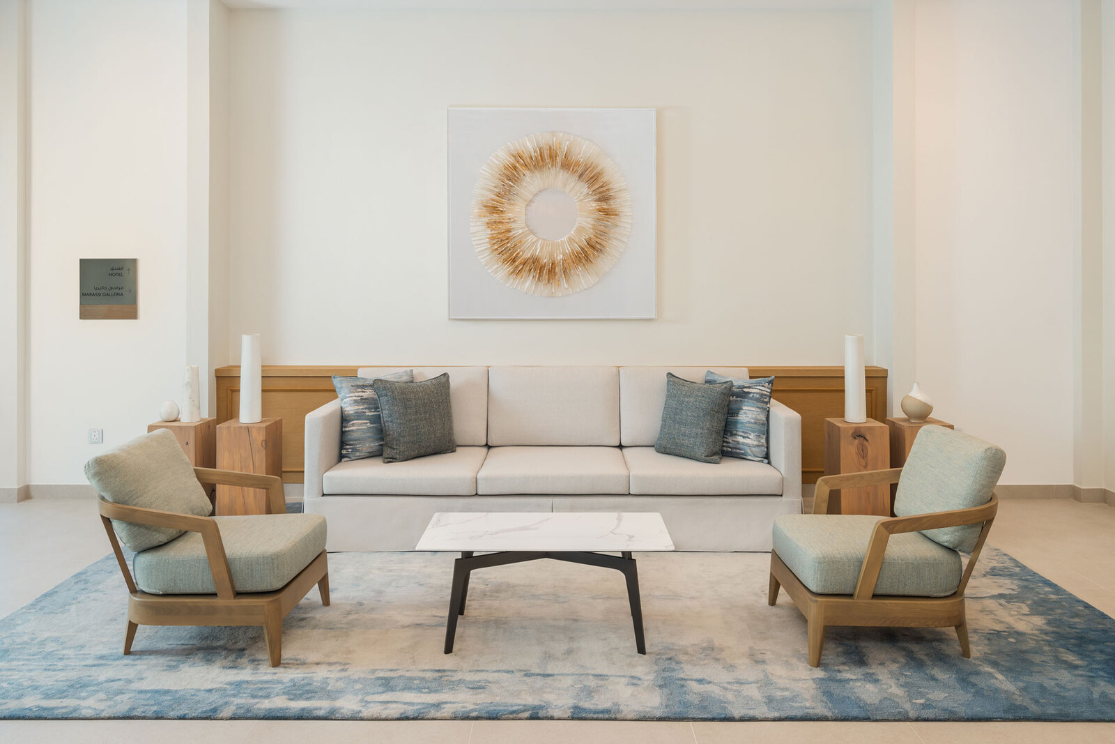 Vida two-bedroom residence living space